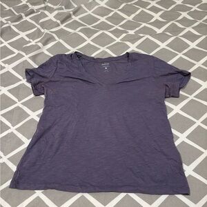 Madewell Blue and Purple Short Sleeve Relaxed T-Shirt